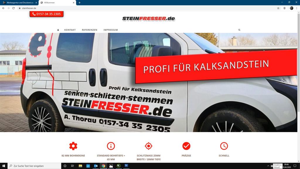 Homepage Werbeagentur Druckerei Stendal