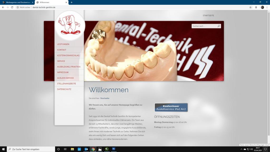 Homepage Werbeagentur Druckerei Stendal