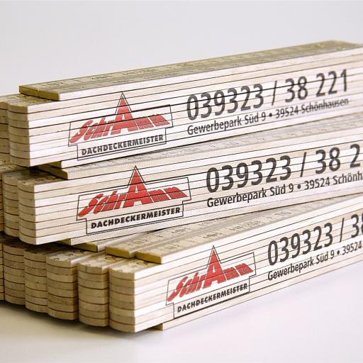 Zollstöcke bedrucken