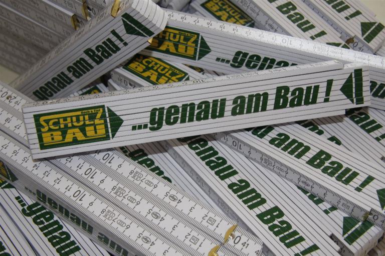 Zollstöcke bedrucken